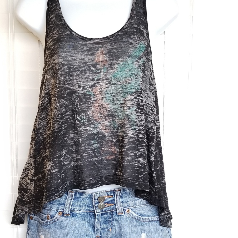 Women'sYoga Tank Top size Small open back
